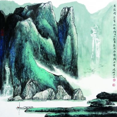 一泓碧水洗纖塵(國(guó)畫(huà)) 林琳 一泓碧水洗纖塵(國(guó)畫(huà)) 林琳